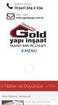 Mobile Screenshot of goldyapi.com.tr