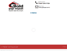 Tablet Screenshot of goldyapi.com.tr